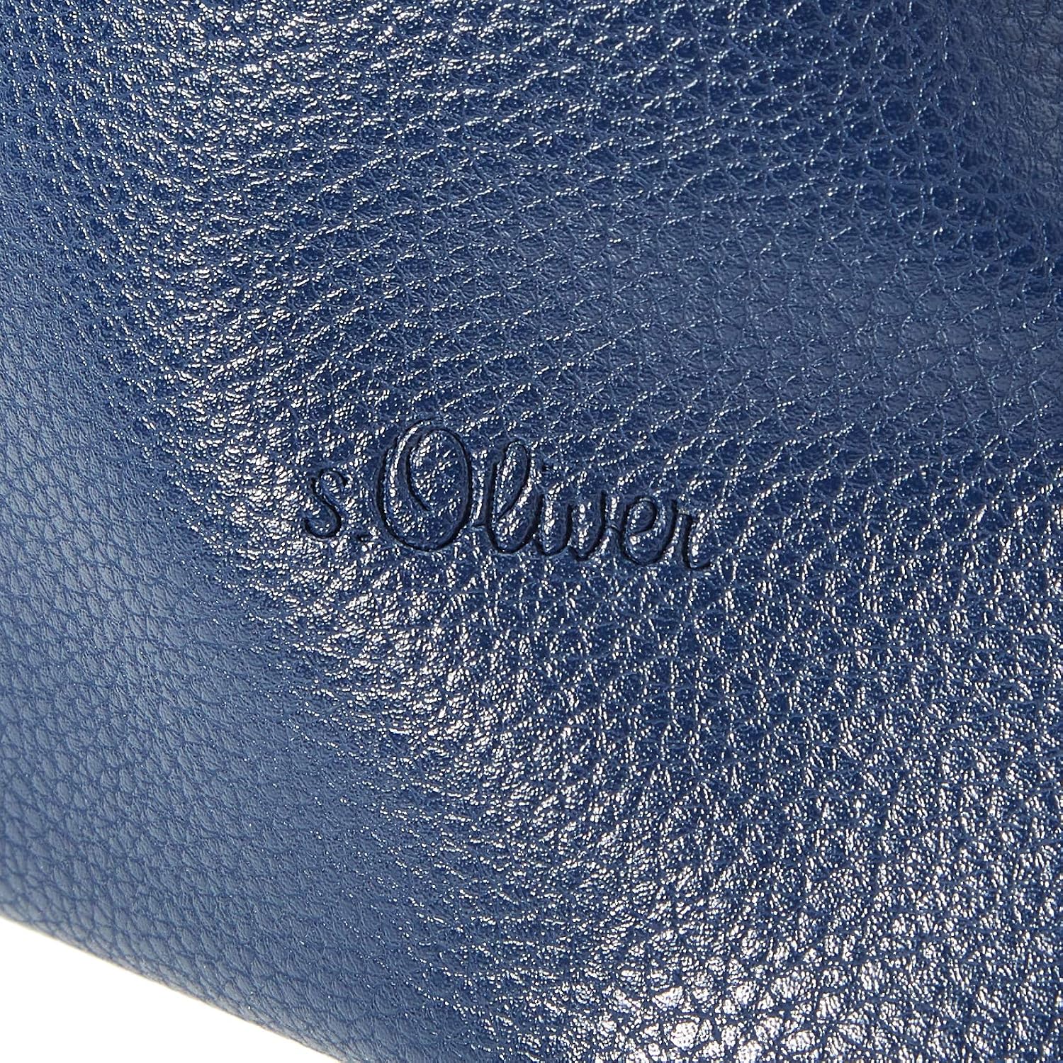 s.Oliver Women's 201.10.103.30.300.2064455.Chiara Satchel Bag, Dark Blue, L x B x H: 44,0 x 1,0 x 34,0 cm - Image 4