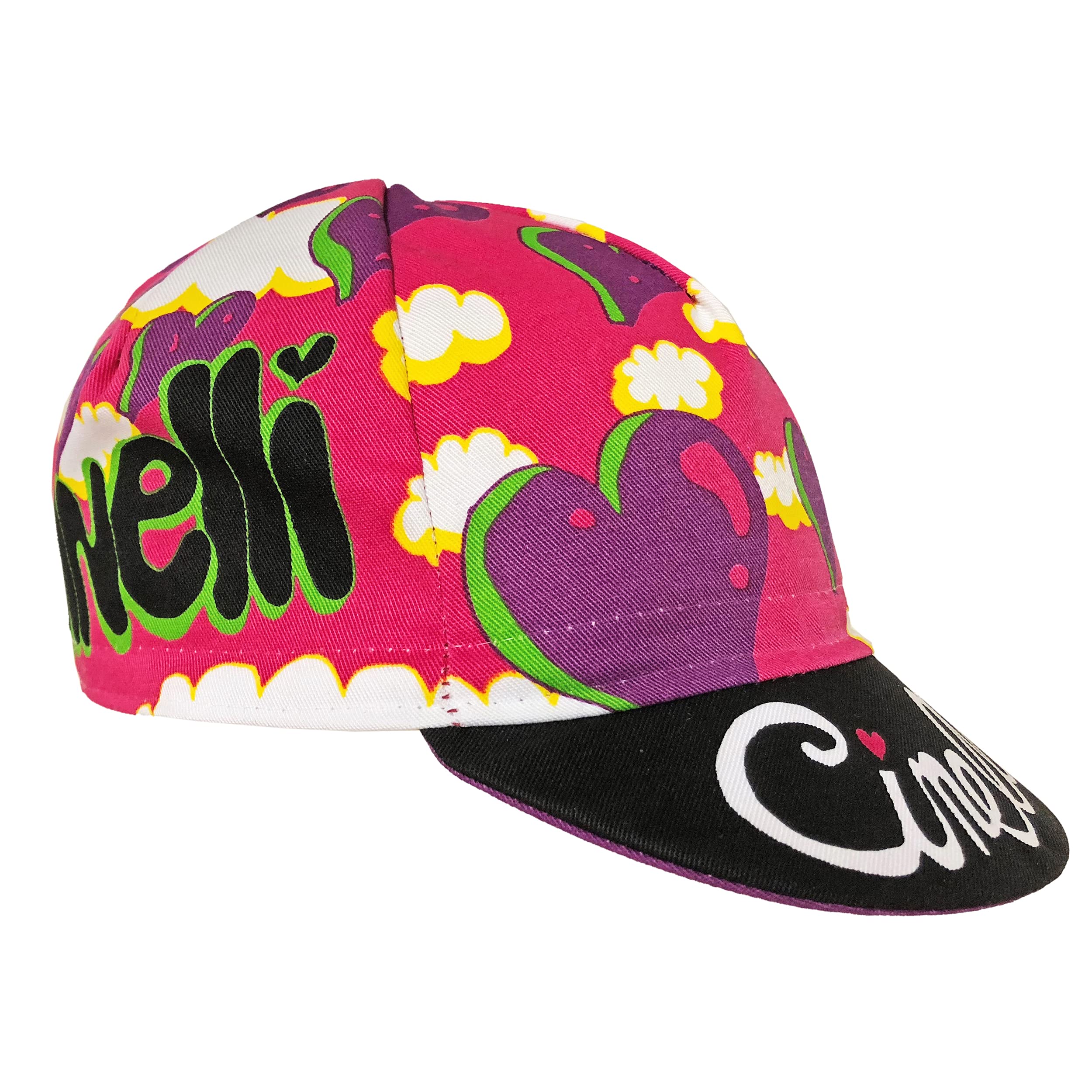 Cinelli Ana Benaroya Cycling Cap, Heart, One Size