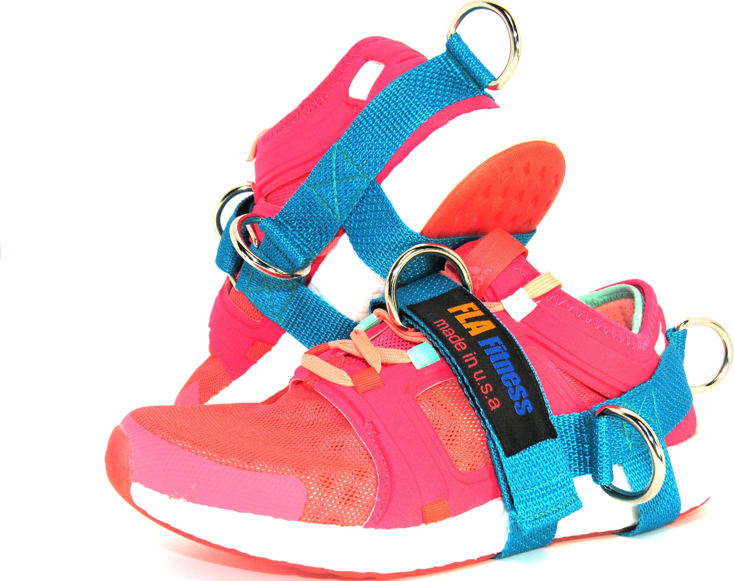 FLA Fitness Glute Kickback Ankle Strap -Handmade in USA - 5 D-Rings