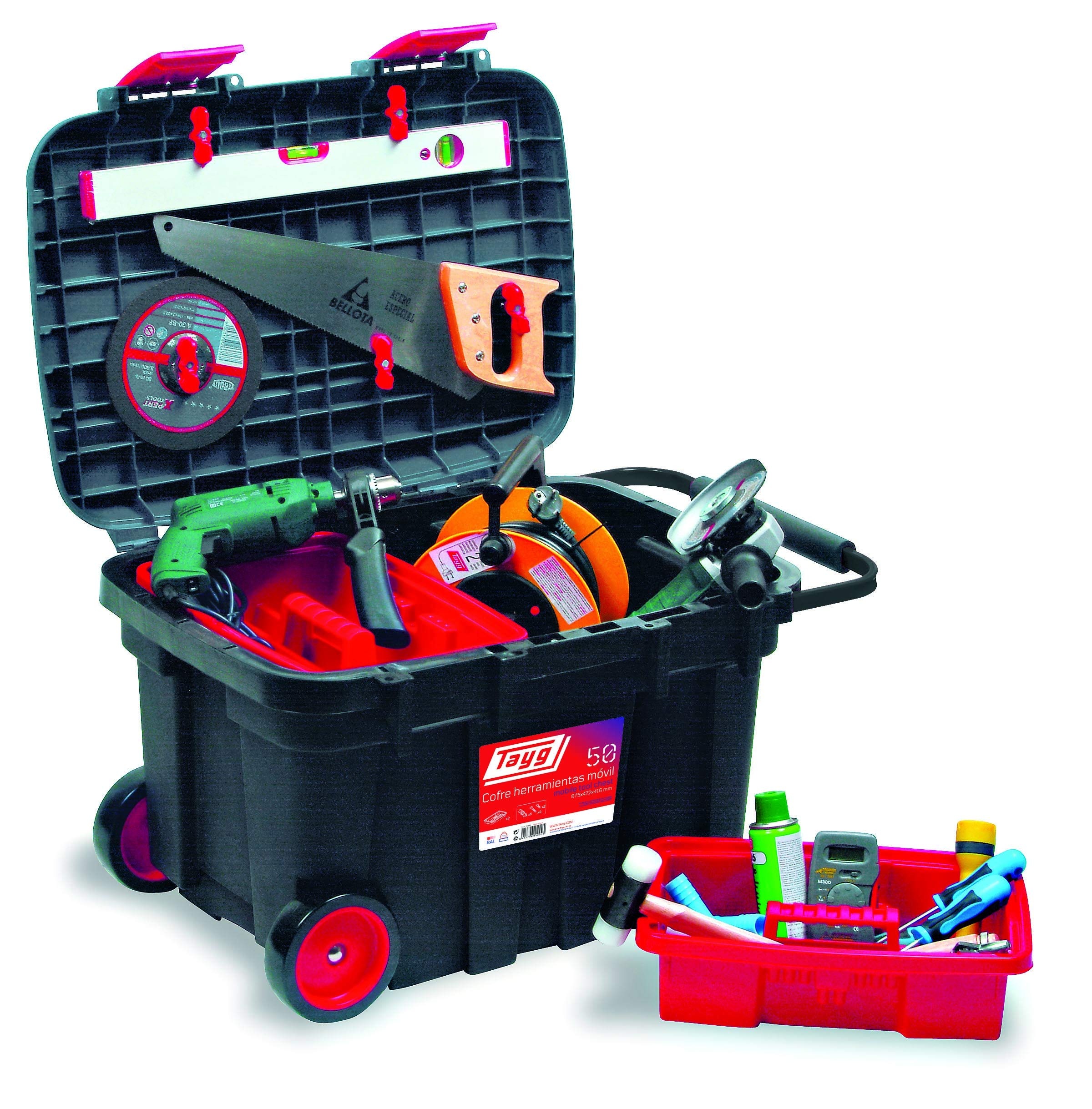 Tayg 150005 Mobile Tool Chest mod. 50, Black