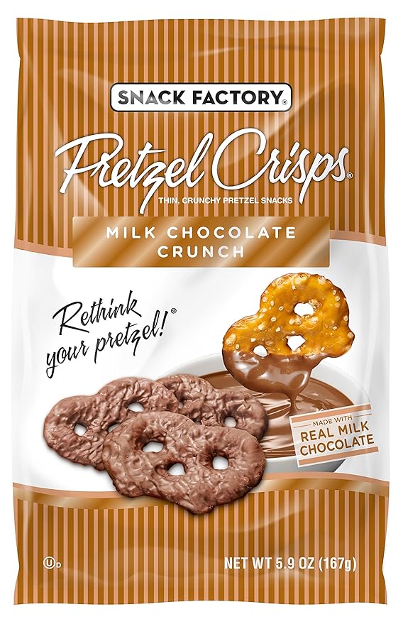 Snack Factory Pretzel Crisps Milk Chocolate Covered