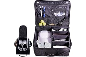 Athletico Golf Trunk Organizer + Shoe Bag (Black)