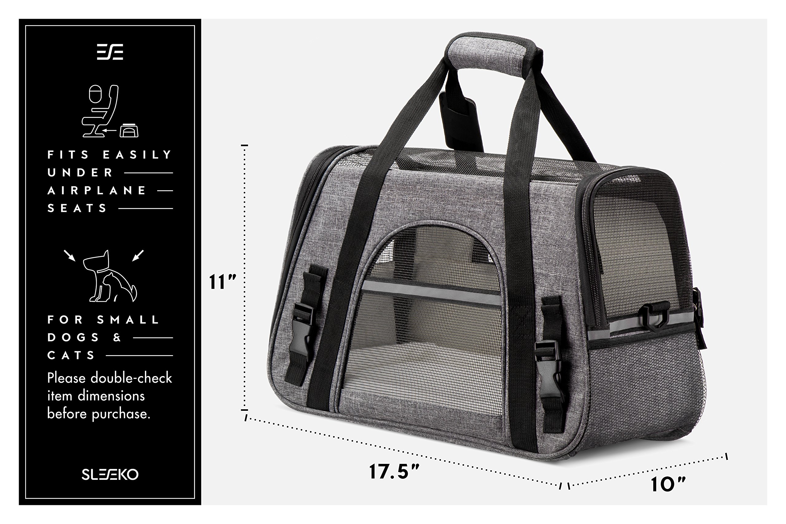 Premium Airline Approved Pet Carrier Under Seat for Dogs and Cats