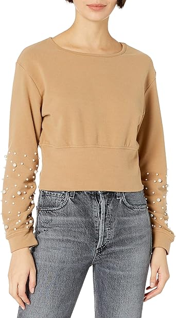 pearl embellished sweatshirt