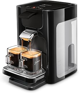 Philips HD7865/60 Senseo Quadrante Kaffeepadmaschine, Edelstahl, 1.2 Unknown_Modifier, Schwarz