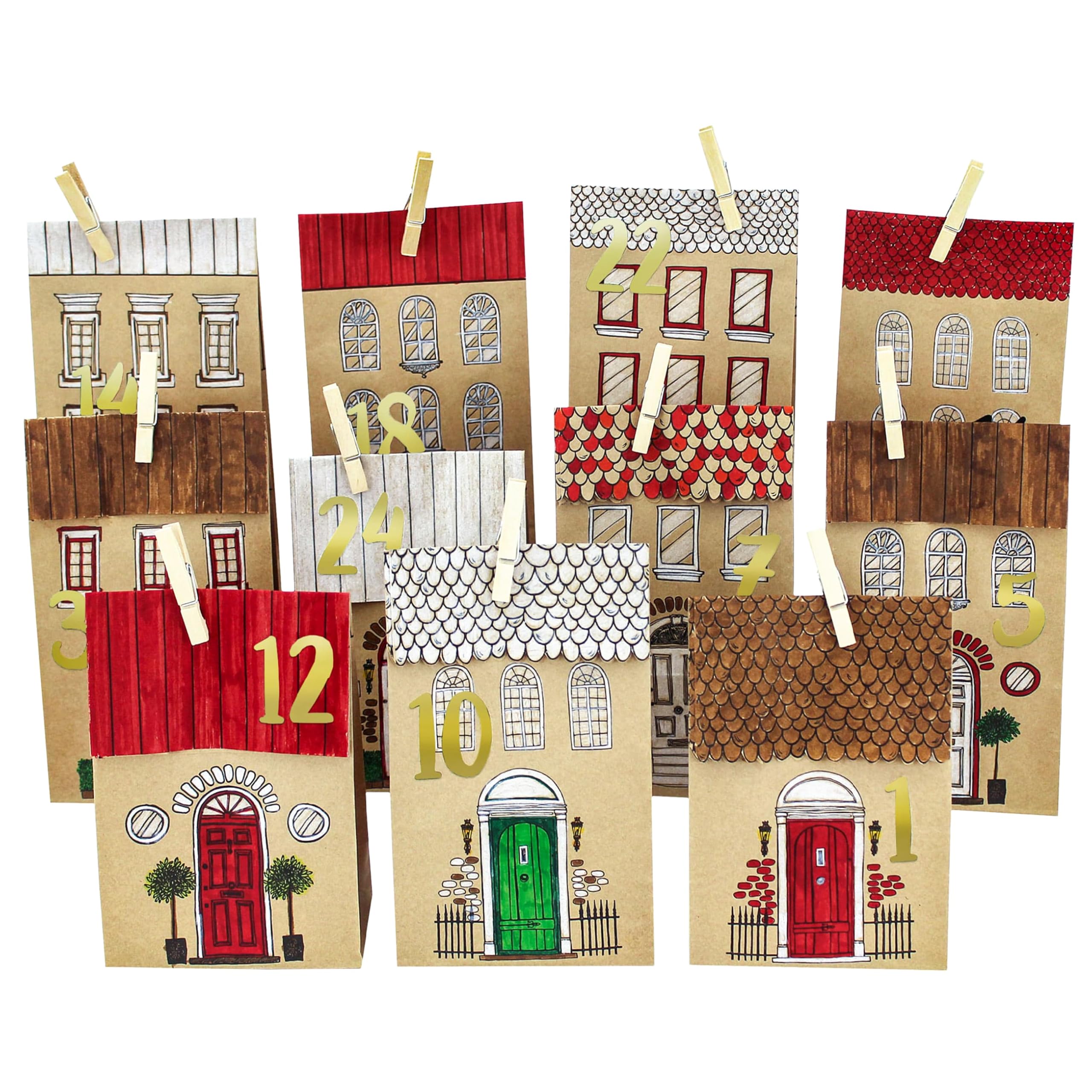 ADV Printed Paper Bags with Houses