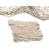 Natural Fish Net Party Decorations for Pirate Party, Hawaiian Party, Nautical Themed Cotton Fishnet Party Accessory by Big Mo