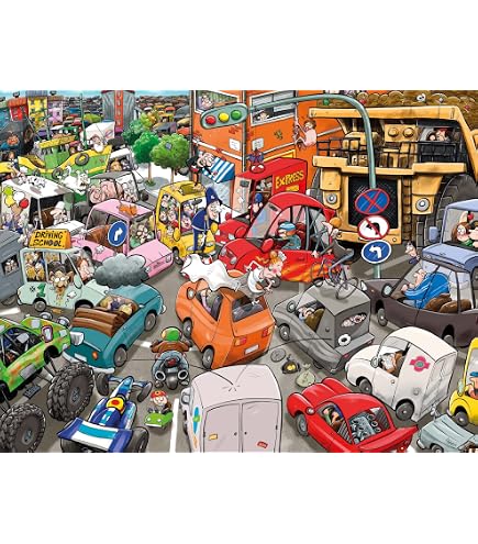Smart Move 1000 Piece Jigsaw Puzzle - Trai Hiscock Art, Camping Scene, 66x50 Cm, Made In UK From Recycled Board - View #5