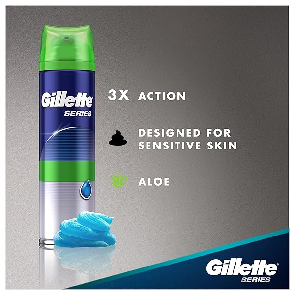 GILLETTE SERIES SHAVING GEL SENSITIVE SKIN 7 OZ