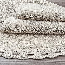 Savi Home Half Circle Bohemian Bathroom Rug with