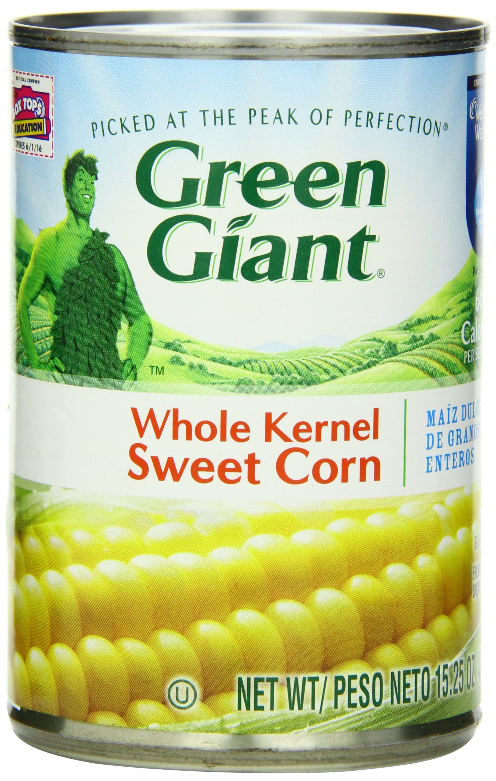 Green Giant Whole Kernel Sweet Corn Liquid, 15.25Ounce (Pack of 8
