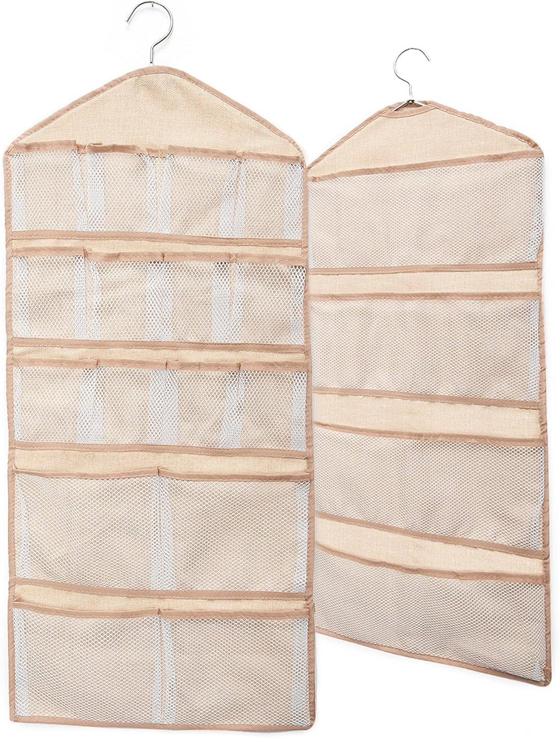 LifeFan DualSided Hanging Closet Pocket Organizer 20 Mesh Pockets with