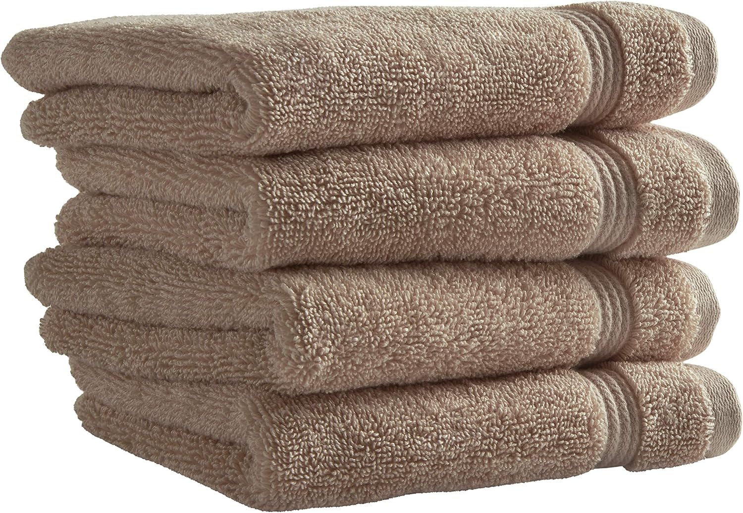  Brand – Rivet Classic Supima Cotton Hand Bathroom Towels, Set of 2, Peach Pink: Home & Kitchen