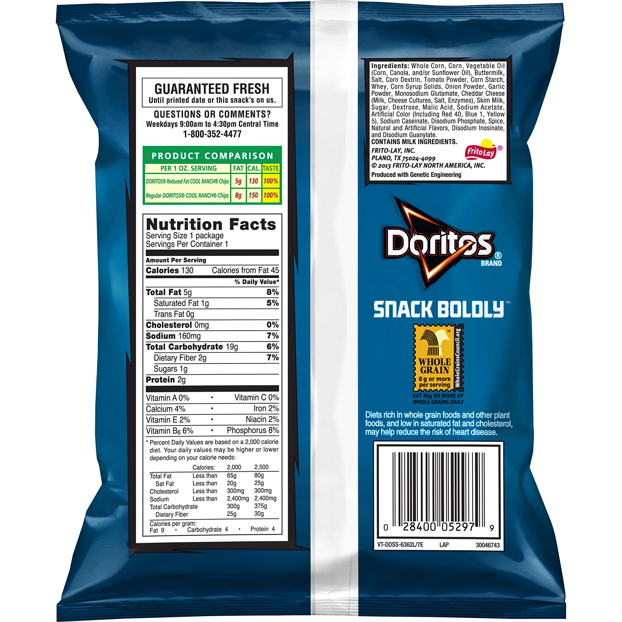 Mua Doritos Reduced Fat Cool Ranch Flavored Tortilla Chips, 1 Ounce