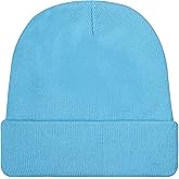 Gelante Men Women Warm Knit Cuffed Plain Beanie Hat Skull Cap.
