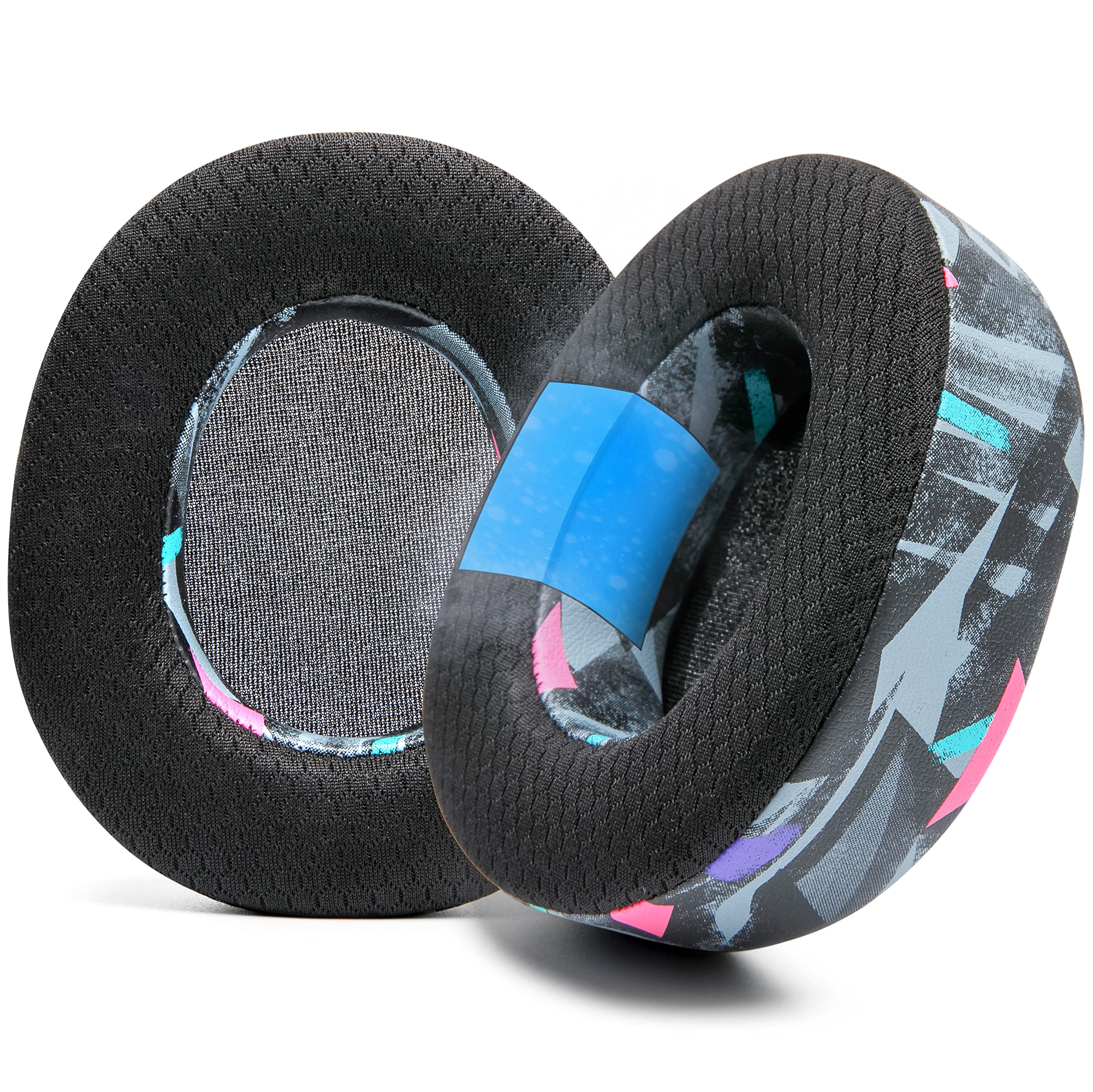 WC Freeze Nova Pro Wireless - Cooling Gel Earpads for Arctis Nova Pro Wireless & Nova Elite (Doesn’t Fit Other Models), by Wicked Cushions, Extra Thick & Comfortable | 90's Black — image 1