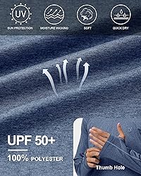 Roadbox UPF 50+ Fishing Shirts for Men Long Sleeve