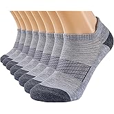 Mosithings 8 Pairs Running Ankle Socks Low Cut Cushioned Athletic Socks For Women and Men