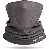 YANIKY Winter Neck Warmer Gaiter Ski Face Mask, Breathable Fleece Balaclava Windproof Cold Weather Scarf