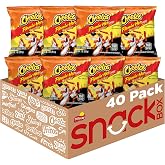 Cheetos Cheese Flavored Snacks, Flamin' Hot Crunchy, 1 Ounce (Pack of 40)