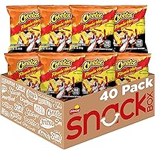 Cheetos Cheese Flavored Snacks, Flamin' Hot Crunchy, 1 Ounce (Pack of 40)