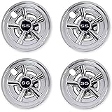 NOKINS Golf Cart SS Wheel Covers Hub Caps for Most Golf Carts 8 inch(Set of 4)