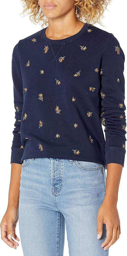 lucky brand embroidered sweatshirt