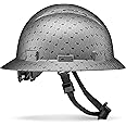 Acerpal Updated Full Brim Hard Hat, Silver Honeycomb, Padded, OSHA Construction Safety Approved Hardhats, Hard Hats for Men, Cascos De Construccion Helmet.