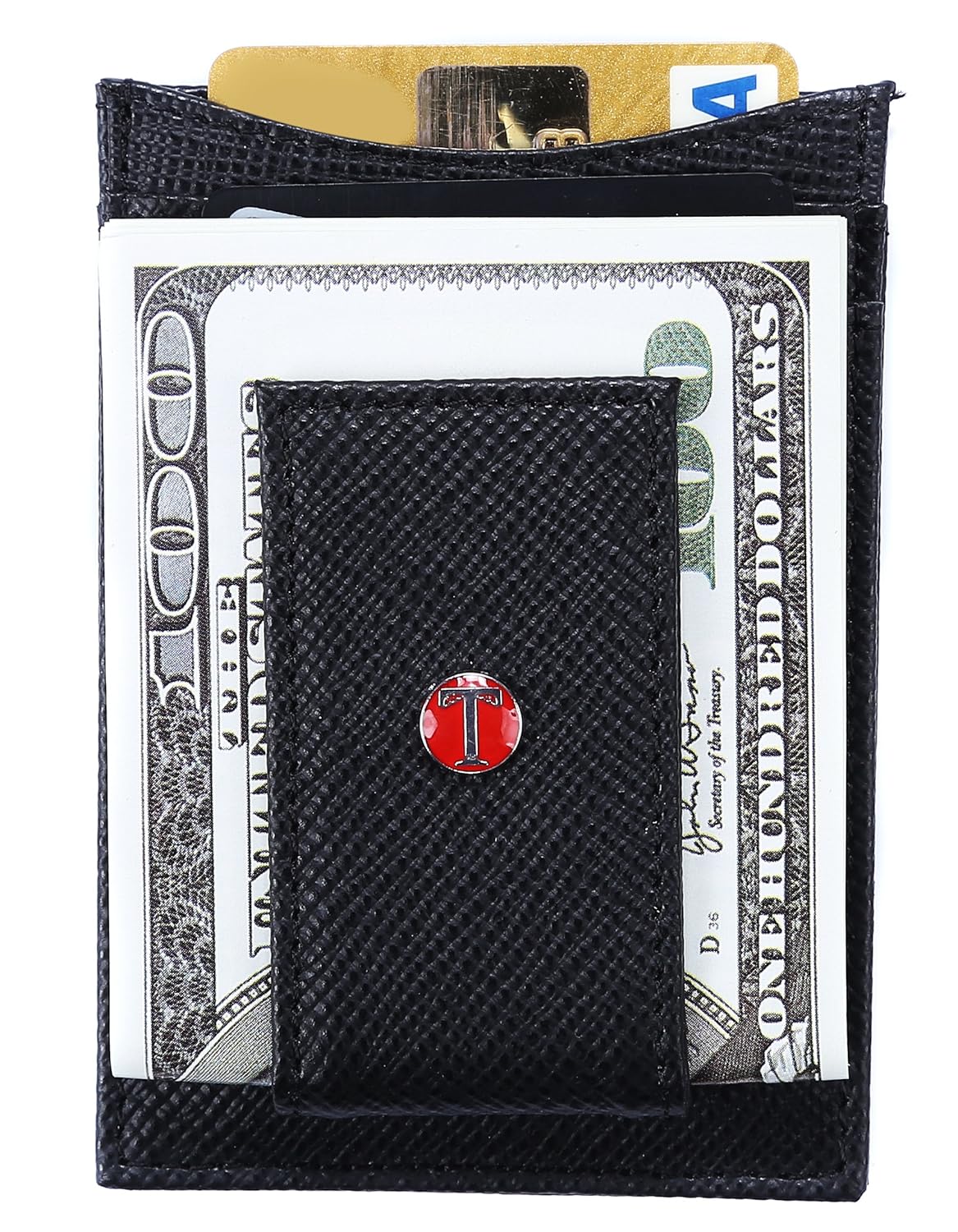 Magnetic Money Clip Wallet With Id Window 085842396643 Jual Uang - tonywell money clip wallet rfid blocking card holder id window