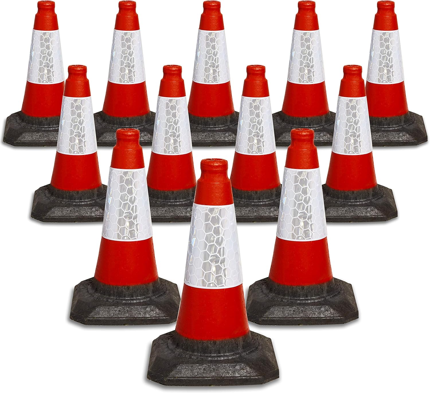 PACK OF 18 RED TRAFFIC CONES 450MM by innovatus Amazon.co.uk DIY & Tools