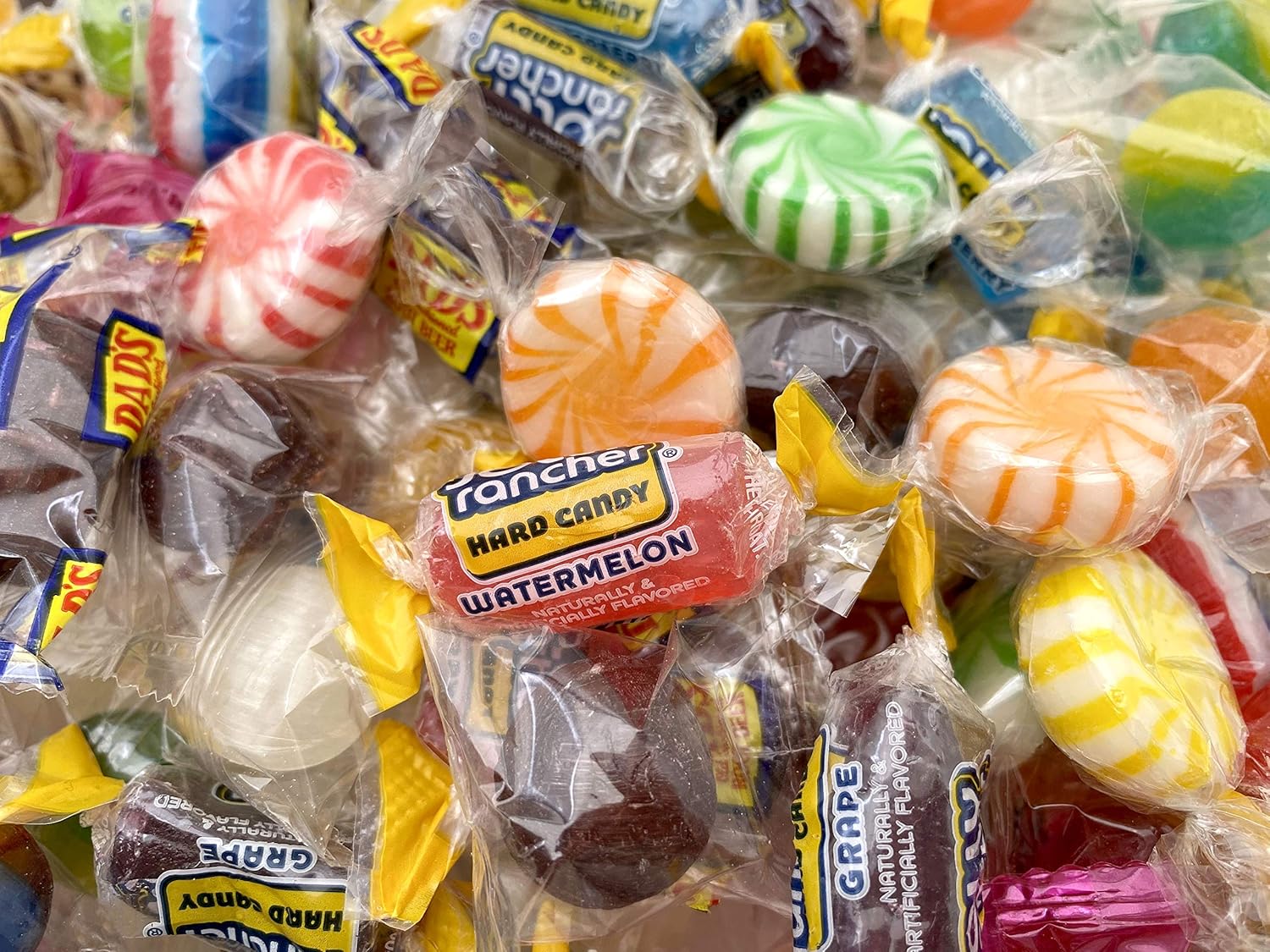 Hostess Hard Candy Assortment, Jolly Rancher Candy, Dad's Root Beer, Starlight Candy, and More - Bulk Pack 3 Lbs