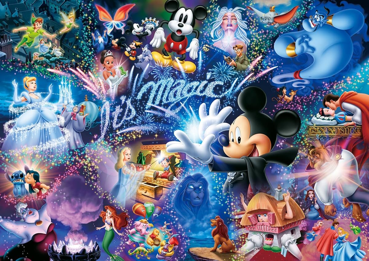 NEW Tenyo Japan Jigsaw Puzzle DW-1000-414 Disney Mickey Its Magic
