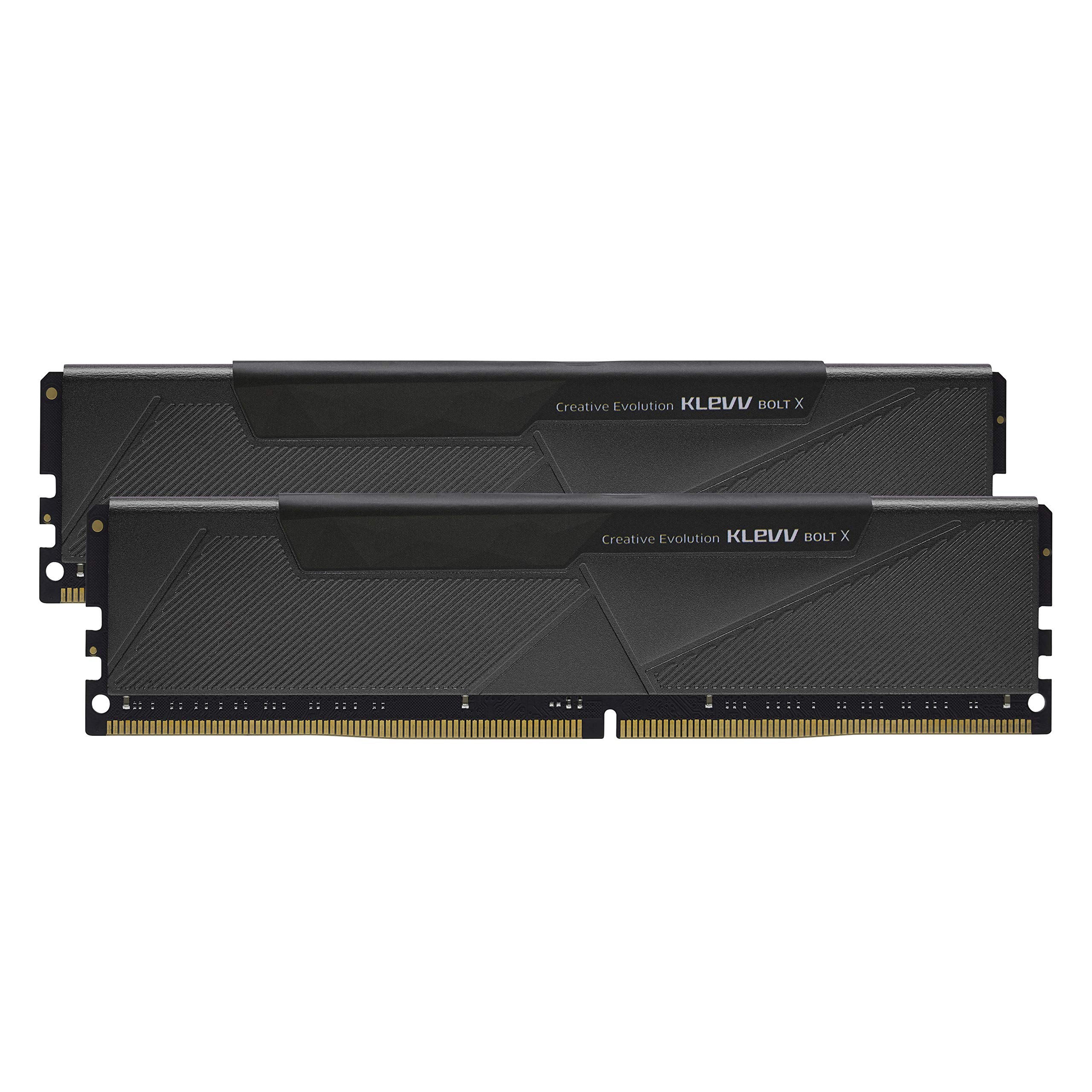 KLEVV BOLT X 32GB kit (16GB x2) 3600 MHz Gaming Memory DDR4-RAM XMP 2.0 Non-RGB High Performance Overclocking