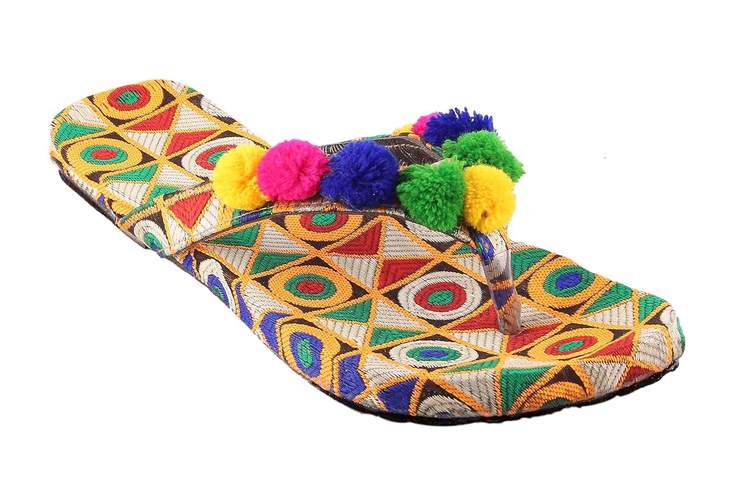 shree women's jaipuri work gola fashion slipper
