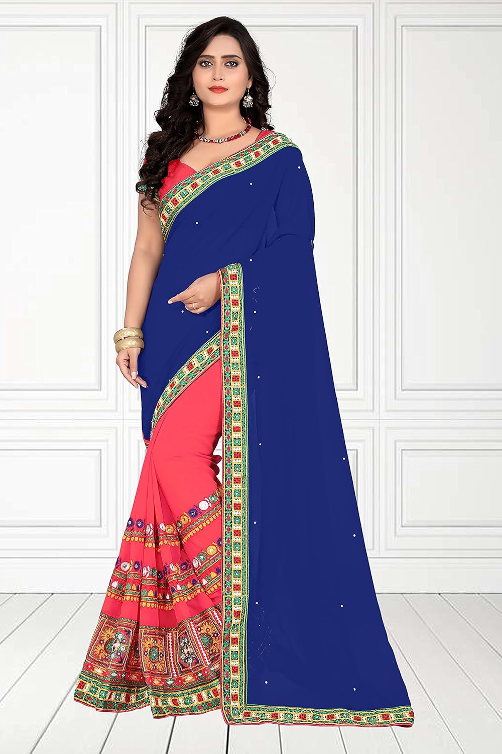 riva enterprise women's georgette saree