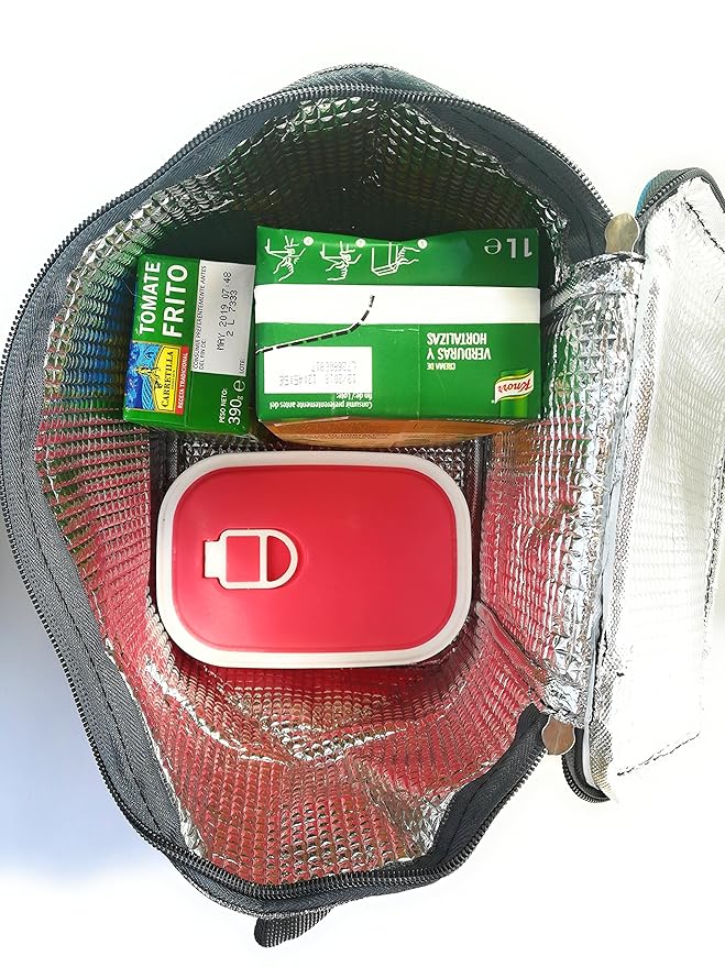 MS Bolsa Térmica Comida Trabajo Dura » Color Gris » para la ...