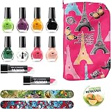 Beauty4Britain 14pc Makeup Gift Set: Nail Polish, Lipstick, Files & Bag view 2