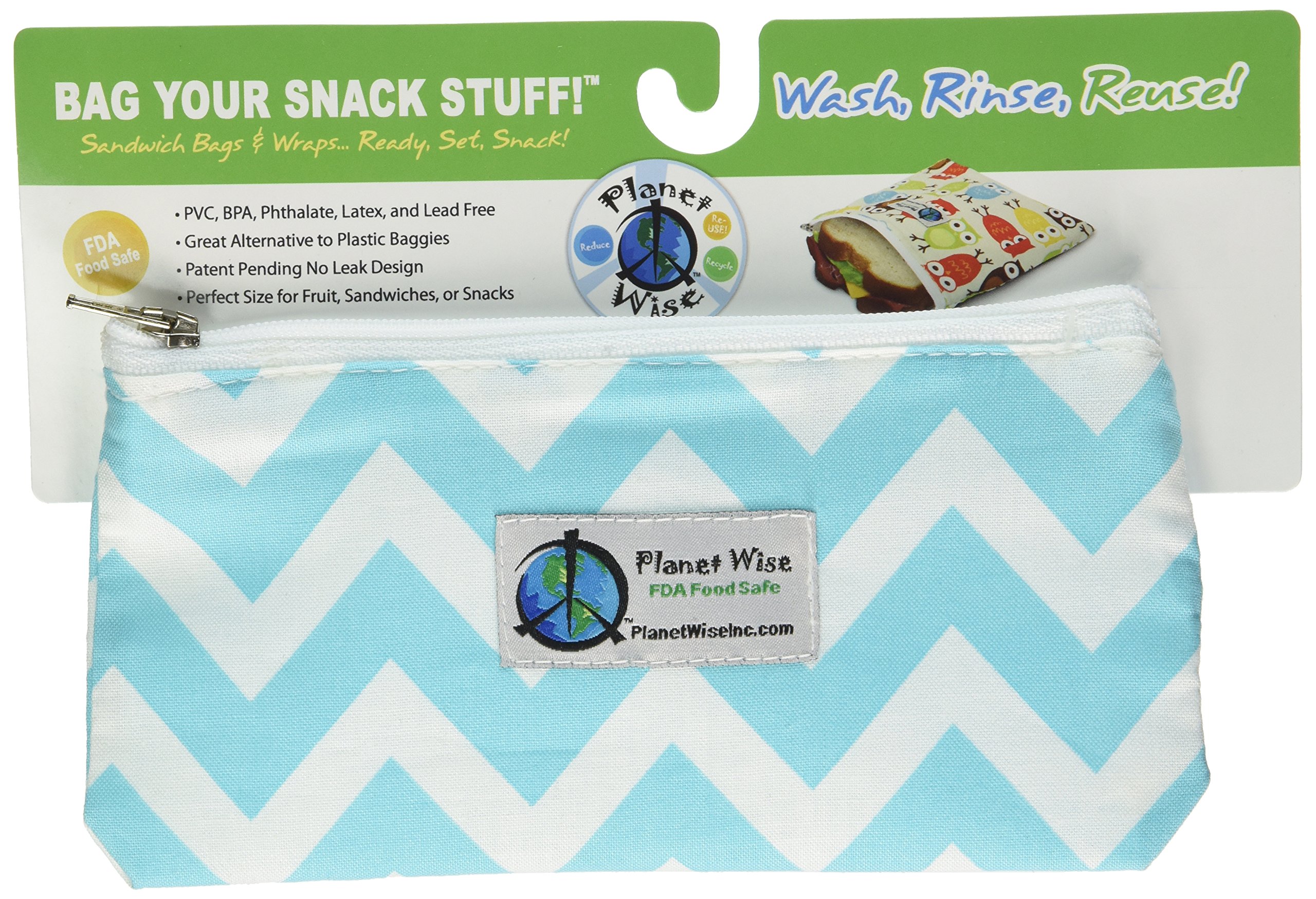 Wise Reusable Zipper Sandwich and Snack Bags, Snack