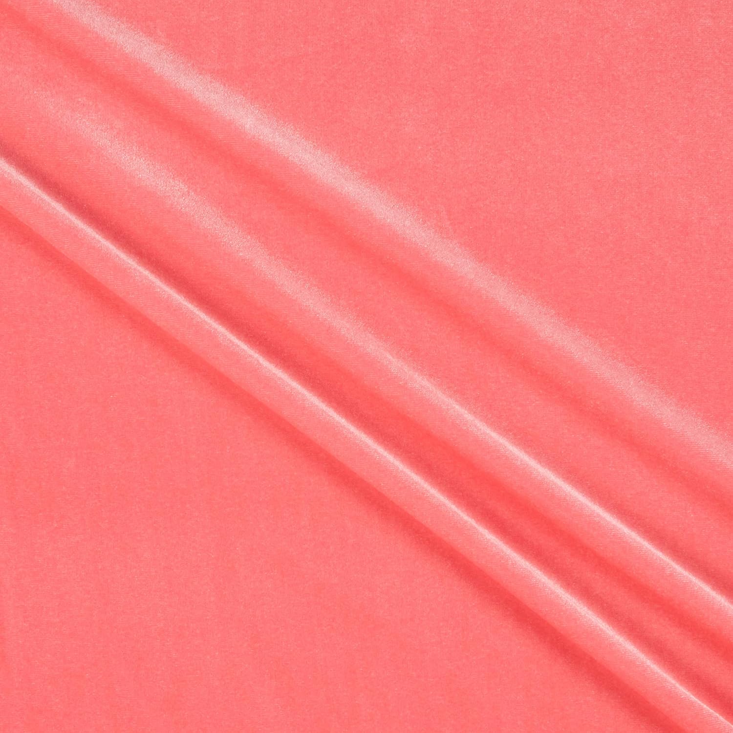 Stretch Velvet Coral Fabric by the Yard