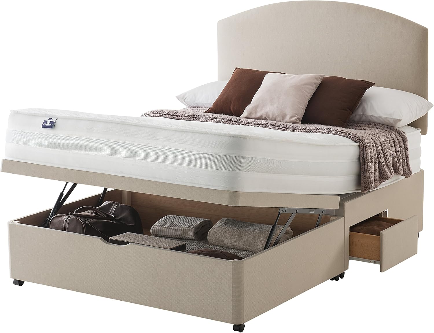 Silentnight Stratus 1400 Pocket Ortho Ottoman Plus 2 Drawer Conti Divan