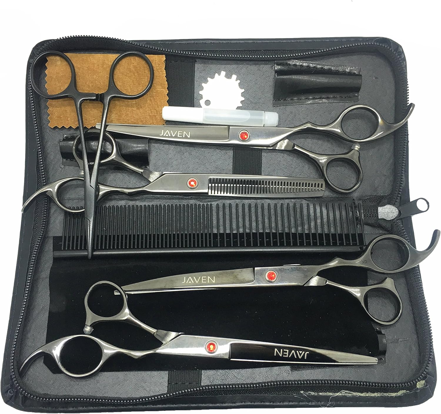 6Pcs/Set Pet Scissors Dog Grooming Scissors Set,7 Inch