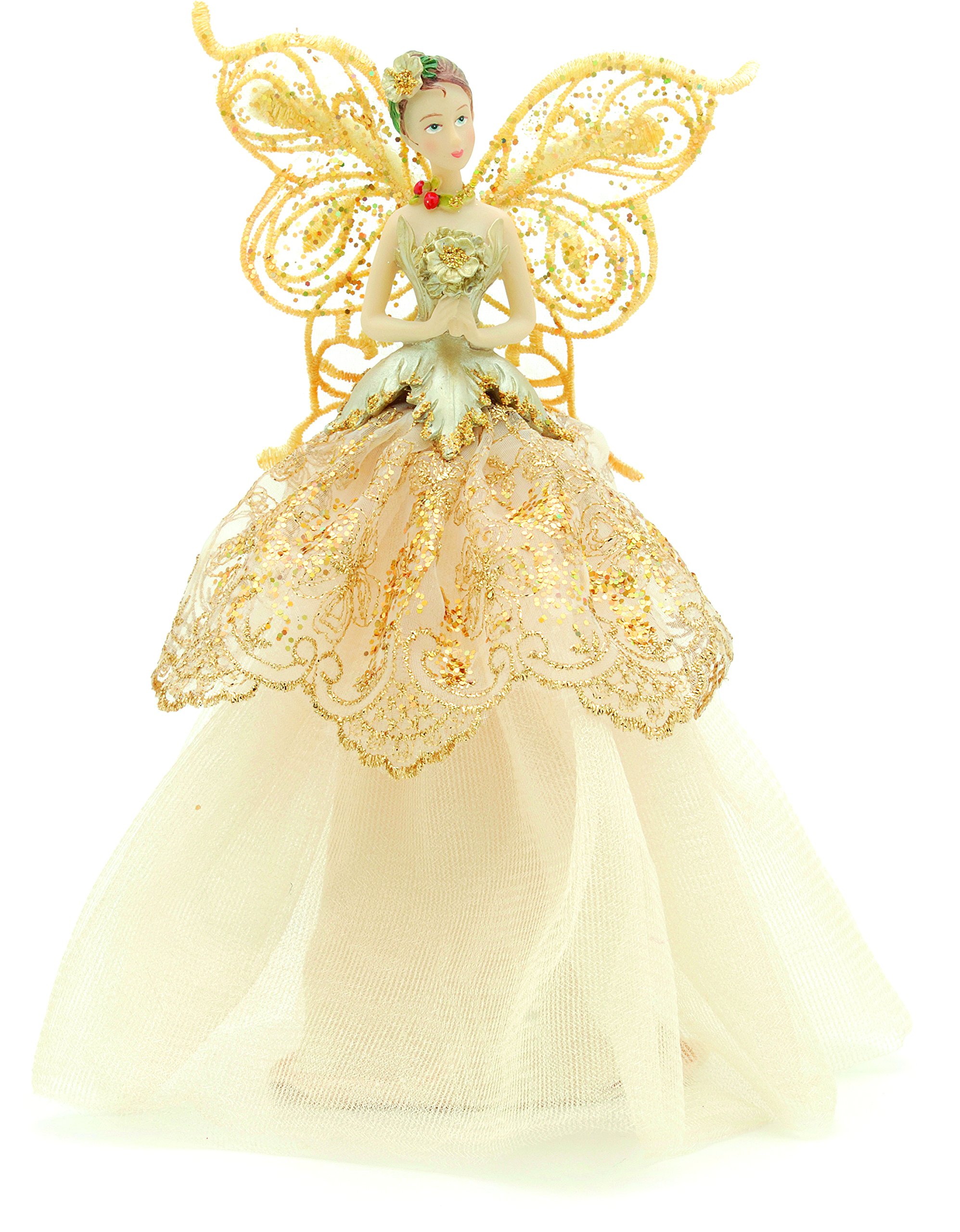 Festive 23 cm Angel Tree Topper, Gold — image 1
