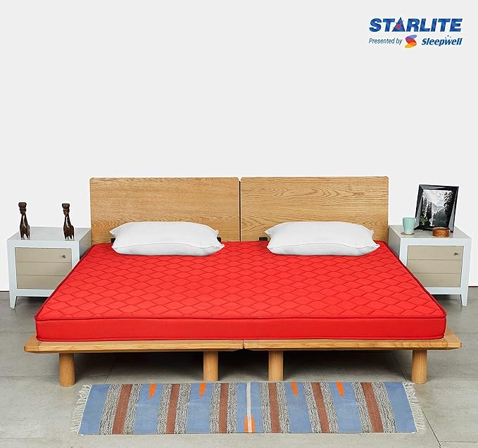Sleepwell Starlite Discover Firm Foam Mattress (72x72x4)