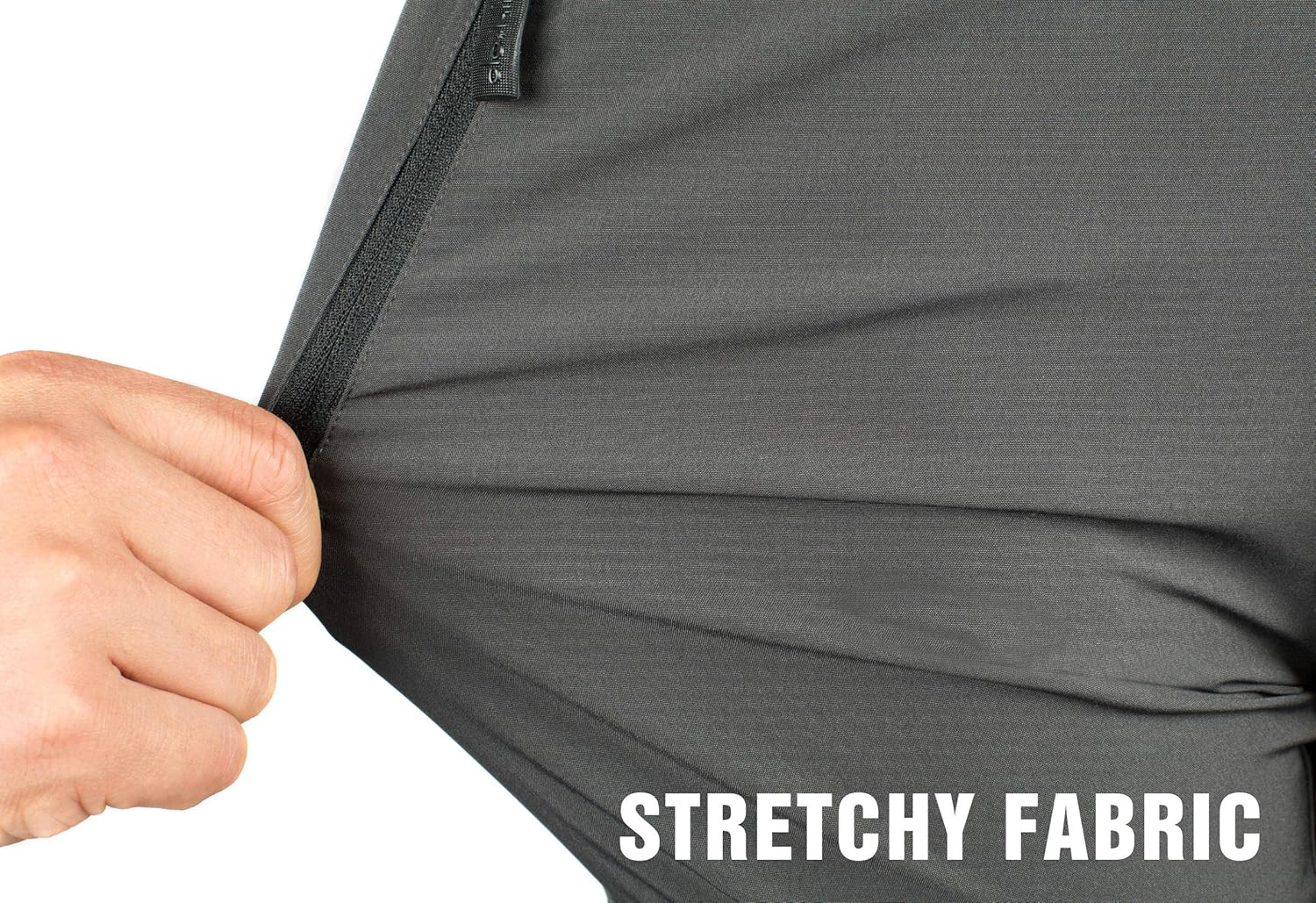 Clothin Men's Elastic-Waist Drawstring Pants for Sport Exercise Travel, Quick-Dry, Stretchy : Clothing