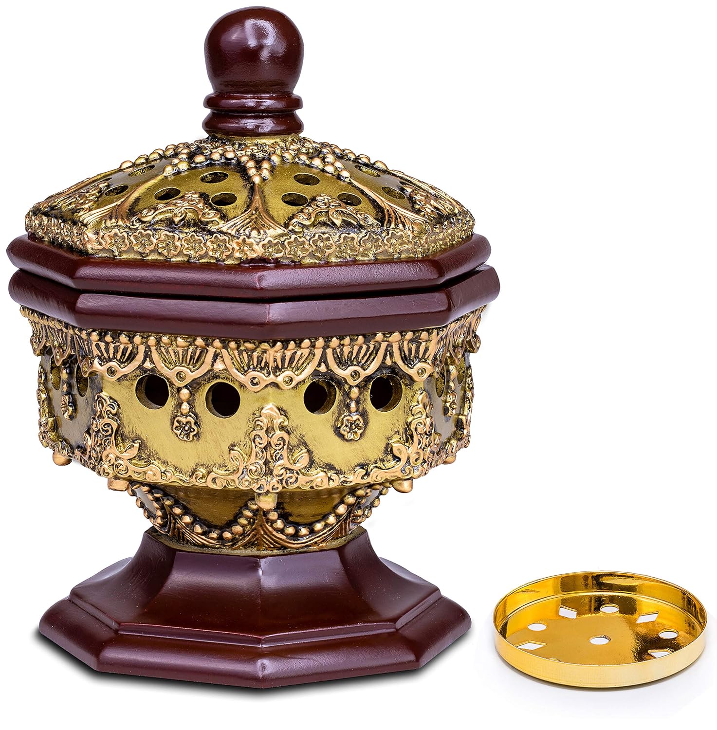 Am Incense Burner Charcoal Bakhoor Burner Frankincense for Office