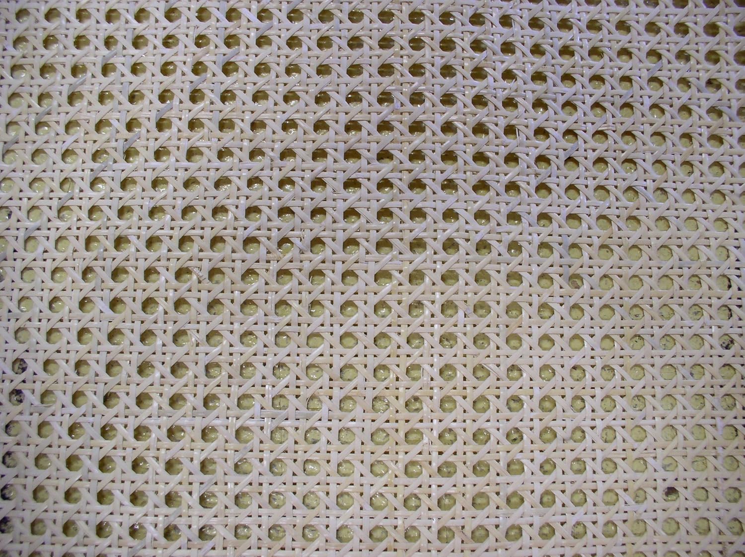 Cane Webbing Standard Size Fine Open 1/2" Mesh, 18" Wide, Sold by The Running Foot, Qty of 1 = 12", Qty of 2 = 24", Qty of 3 = 36" and so on.