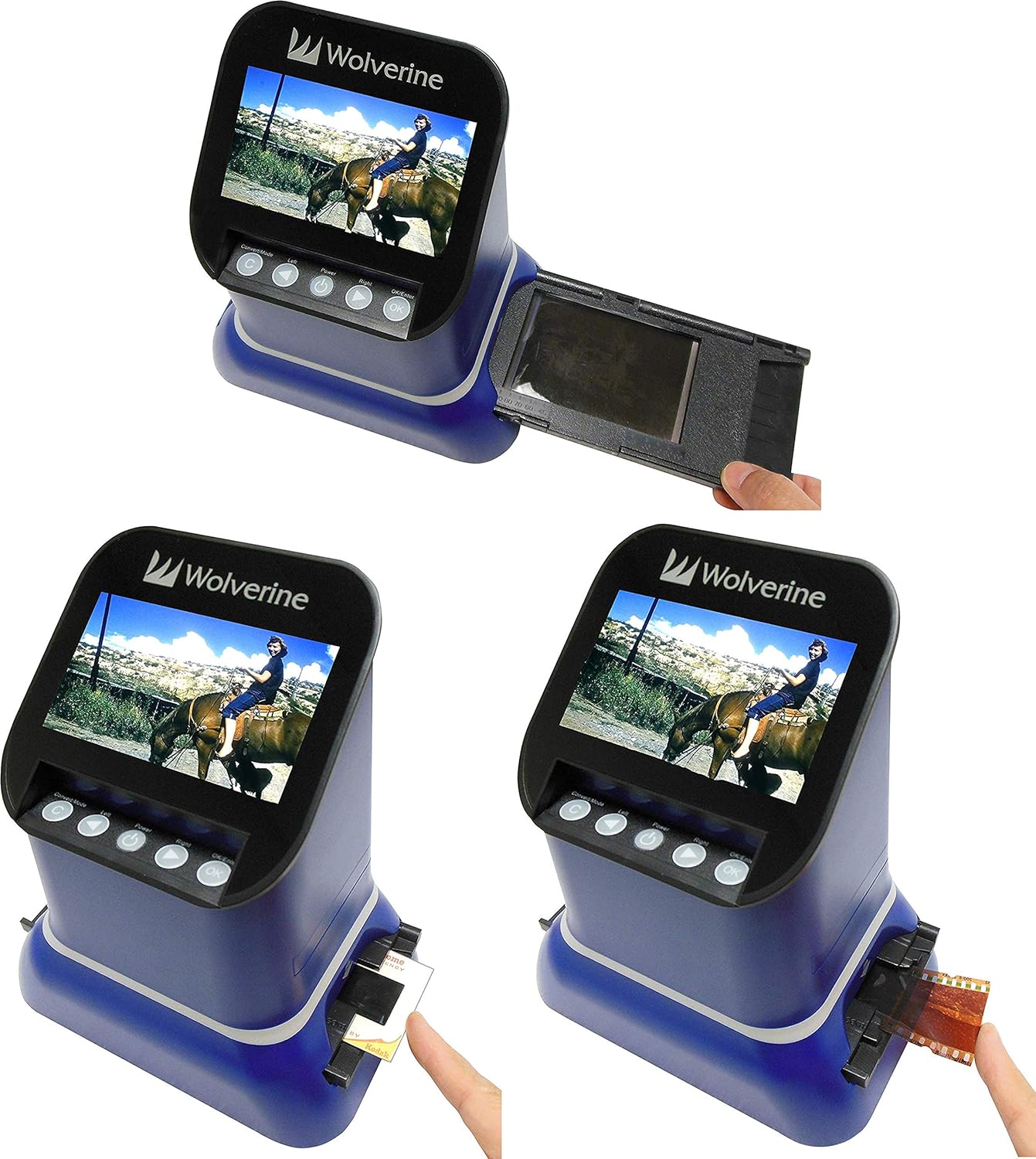 4.3 LCD 127 Film Wolverine F2D Saturn Digital Film & Slide Scanner 35mm