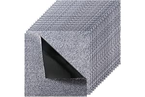 VEVOR Carpet Tiles 18x18 inch, 10 Pack Carpet Square Rug Detachable & Damage-free, Self Adhesive Home Floor Soft Plush Padded