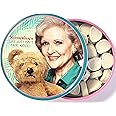 ABC Signature The Golden Girls Marshmallow Flavored Candy - One (1) Fernando's Missing Ear Collectible Tin Bear Shapped Candies Sometimes Life Isn't Fair Kiddo, Betty White Rose