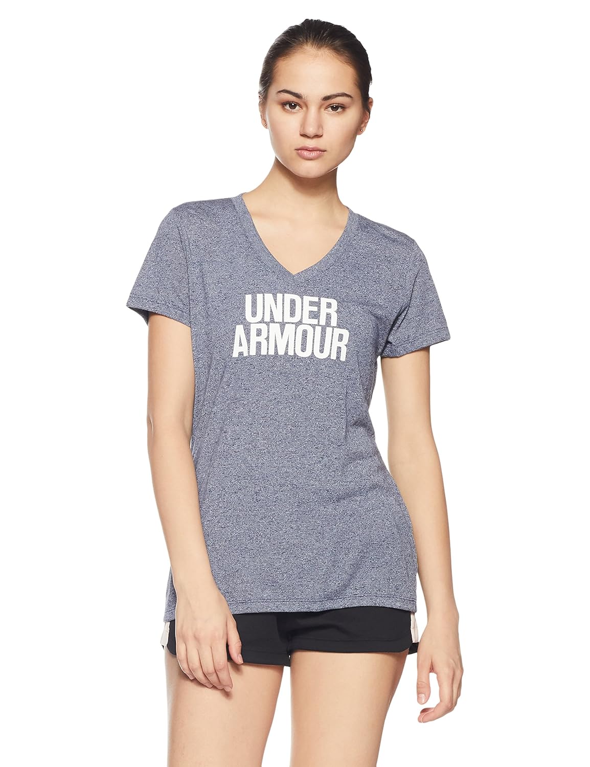 under armour threadborne train wood mark women's sports t-shirt